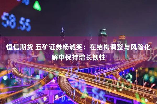 恒信期货 五矿证券杨诚笑：在结构调整与风险化解中保持增长韧性