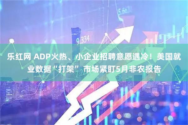 乐红网 ADP火热、小企业招聘意愿遇冷!美国就业数据“打架” 市场紧盯5月非农报告